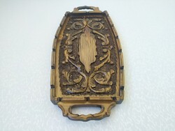Ahşap Oyma Oval Tepsi - Thumbnail